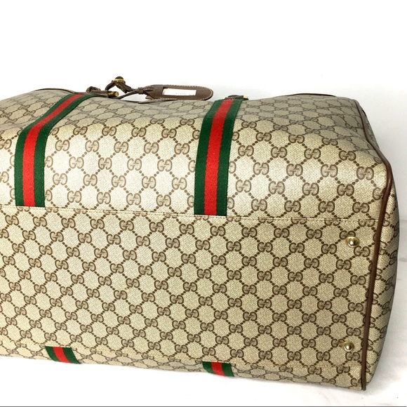 Authentic Gucci XL unisex travel bag brown monogram coated canvas - Picture 15 of 16